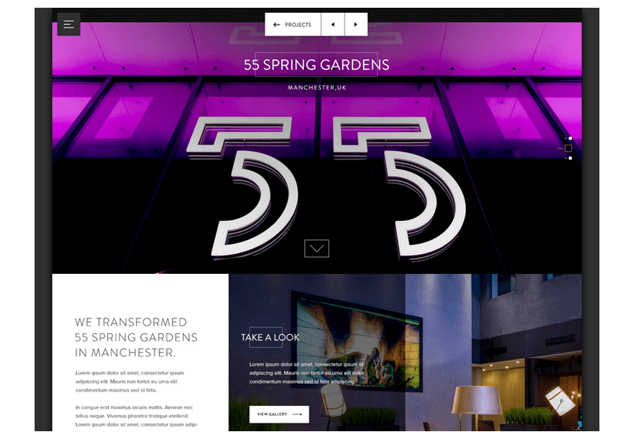 Xonchopasso created the website for construction company ARCO to present their services